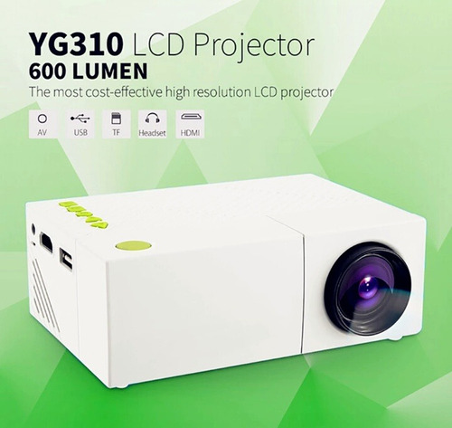 Mini Proyector Yg310 600 Lumenes Home Cinema Led Usb Sd Hdmi