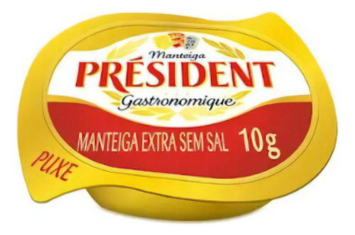 Manteiga Président Sem Sal - 192 Blisters De 10g