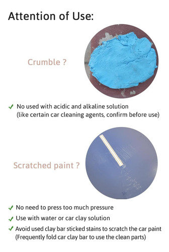 Car Clay Bar, Detailing Clay Bar 2pcs 100g Auto Magic Clay