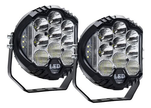 000 2 Faros Auxiliares Led De 7 Pulgadas Para Automóviles Y