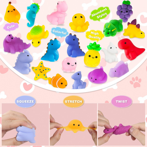 Mochis Squishy Juguetes Antiestrés Baratos Kawaii 48 Piezas