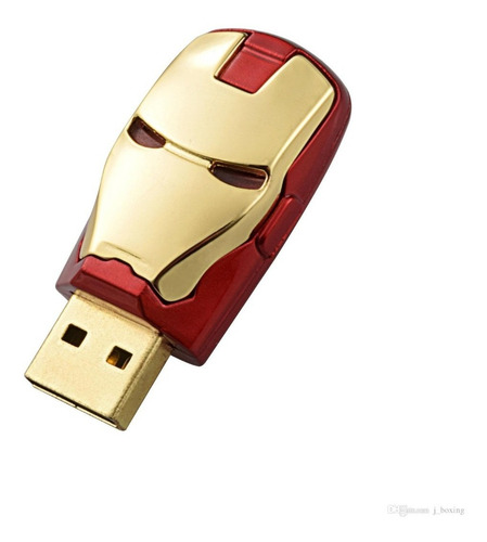 Imagen 4 de 8 de Usb Memoria Iron Man 16 Gb Luz Movimiento Dedos Avengers