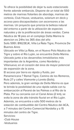 Imagen 6 de 7 de Alquiler De Cama Náutica 18 Pies Benavidez