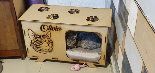 Casita Cucha Para Gatos 