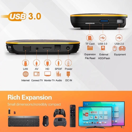 Tv Box Smart 4k Hk1 Rbox Android 10+mes Iptv