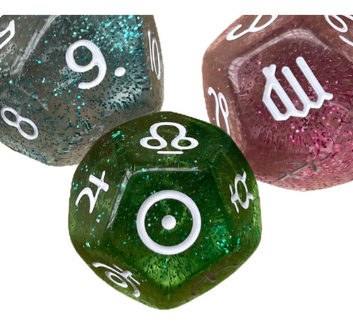 3 Piezas De Dados Poliédricos, Cartas De, Dados De Estilo A