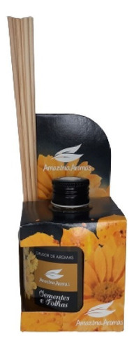 Difusor De Aromas Ambiente Amazonia Aromas Cheirinho 270ml Cor Semente e Folhas