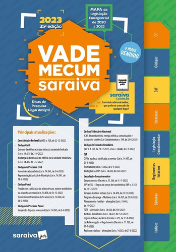 Vade Mecum Saraiva Tradicional - 35ª Edição - 2023/ 1º Semestre