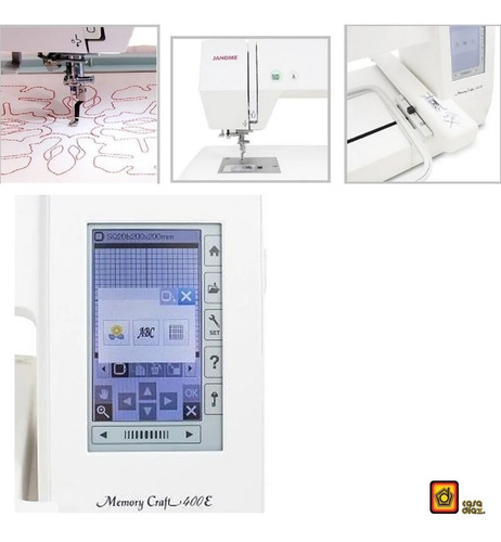 Máquina Bordadora Doméstica Janome Mc400e Memory Craft