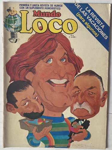 Mundo Loco 4 / Historieta Y Humor / 1981 /  X7