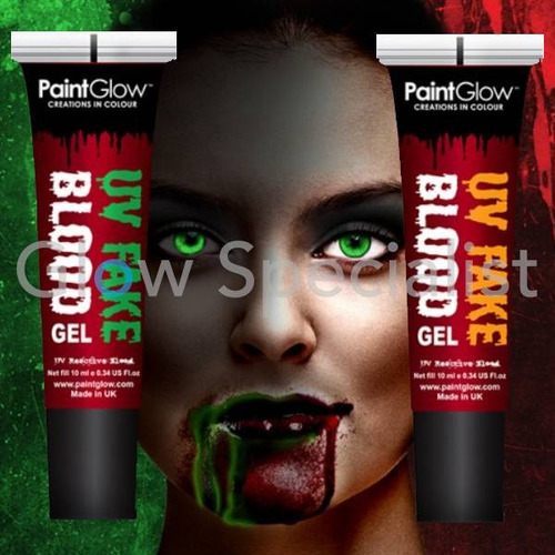 Caritas Pintadas - Halloween - Sangre Falsa - Maquillaje -uv