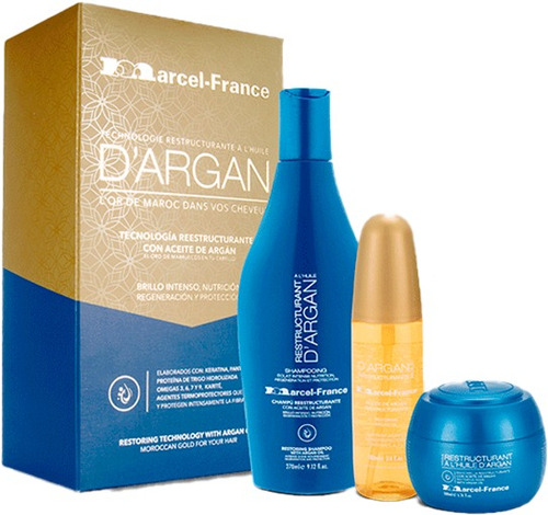 Kit Argán Marcel France Reestru - mL a $221