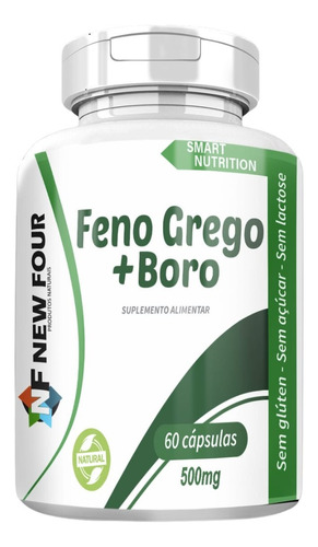 Feno Grego\ Ganho De Massa Muscular-60 Caps- New Four-500mg
