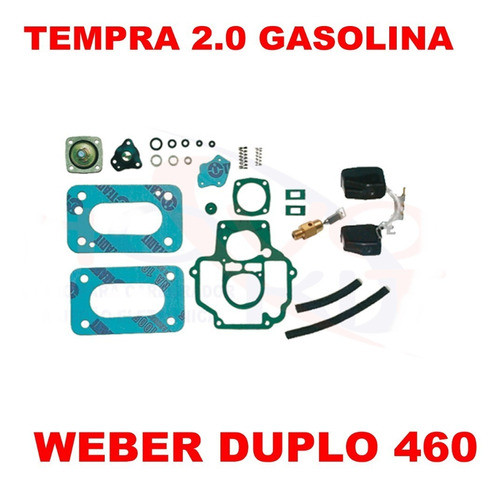 Kit Reparo Carburador Tempra 2.0 Gas  Weber Duplo 460