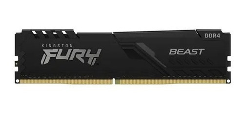 Memoria Ram Fury Beast Ddr4 Gamer Neg/blan 8gb 1 Kingston 2 (Usado)