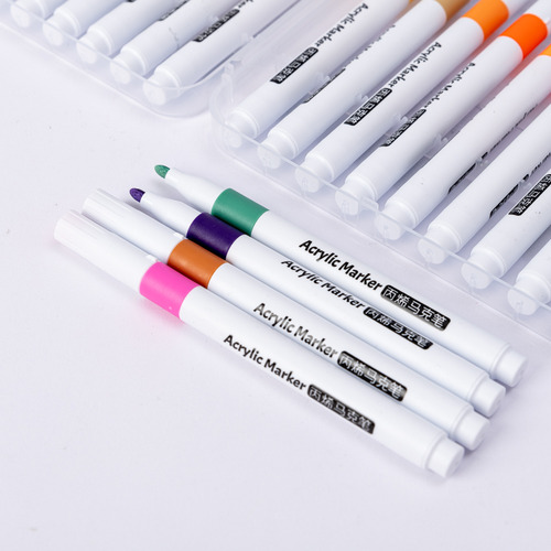 Rotulador Acrílico Para Pintura En Color Para Arte Redondo C