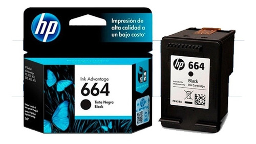 Cartucho Original Hp 664 Negro Para 2135 3635 4535 4675