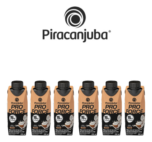 Bebida Lactea Piracanjuba Pro Force 6x250g - Coco