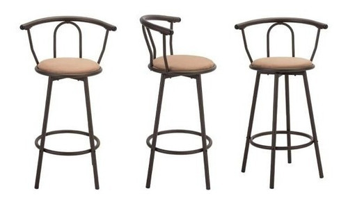 Silla Bar Alta Giratoria Elegante Moderna Resistente Cafe