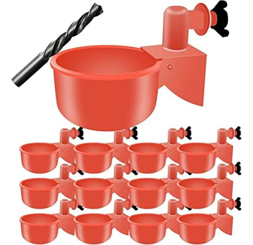 12 Pcs Chicken Waterer,chicken Water Cups,chicken Feede...