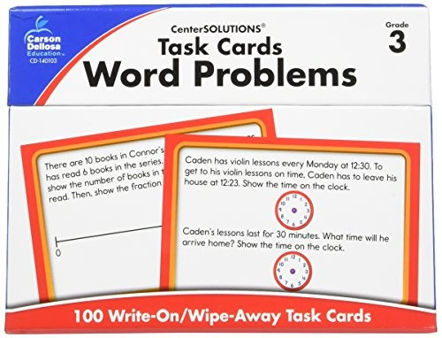 Task Cards Word Problems, Grade 3