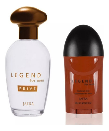 Set Deperfume Legend For Men Prive Jafra Y Desodorante 60gms