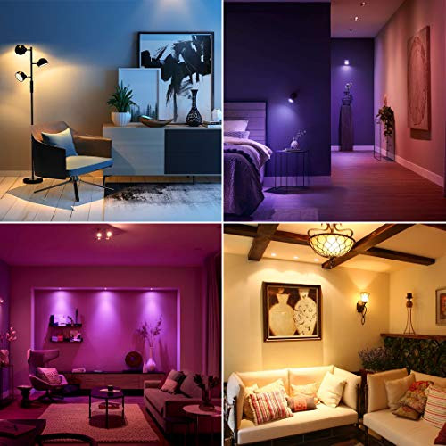 Kit De 6 Focos Led Regulables Rgb Con Control Remoto