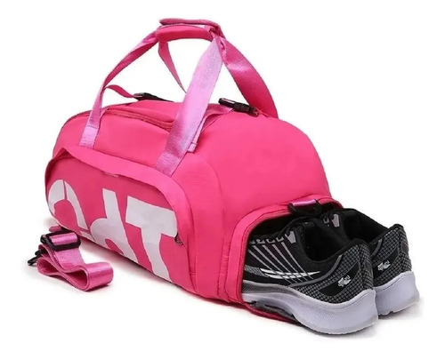 Mochila Mala T60 Academia Ou Viagem Resistente A Água Rosa Desenho Do Tecido Liso