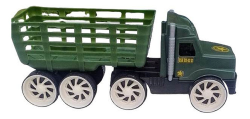 Carro De Soldados Con Soldaditos Juguete L28cm A11cm A9cm