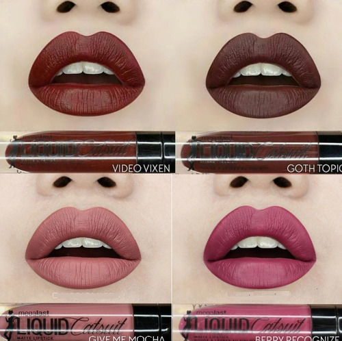 Labial Liquid Catsuit Matte Lipstick Megalast Wet N Wild Acabado Mate Color Berry reconhece