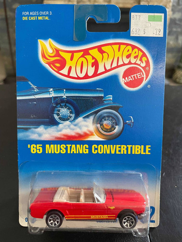 Hot Wheels 65 Mustang Convertible , Blue Card