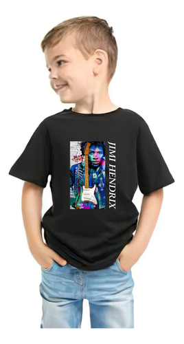 Playera Jimi Handrix Niño Niña Colores Punch