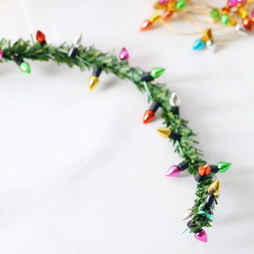 3 X 2x 1:12 Luces Navideñas Rayas Accesorios Para Muebles