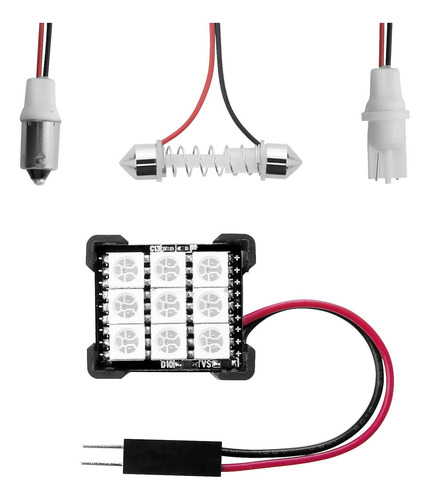 T10/ba9s/festoon Bluetooth Led Panel Bulbo Xkchrome App Cont