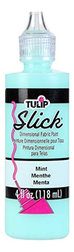 Tulip Dimensional Fabric Paint  Dfpt 4oz Slick Mint, 4 Onza.