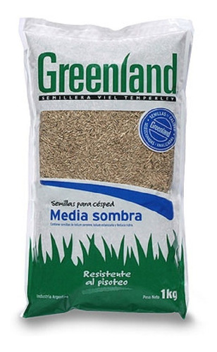 Semilla De Césped Media Sombra Greenland X 1kg