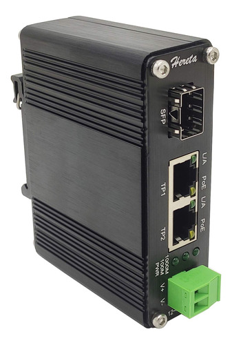 Hereta Gigabit Industrial Ethernet Media Converter Poe+30w C