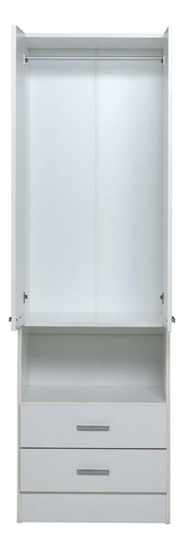 Placard Ropero Dormitorio 2ptas 2caj Linea Bianca+++ Color Blanco