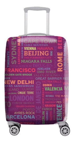 Funda Para Valija Tamaño Grande Cubritas City Violet