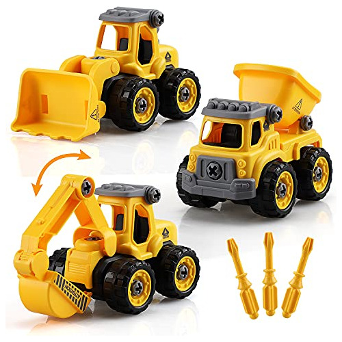 Take Apart Toys Vehículos De Construcción Juego De Ju...