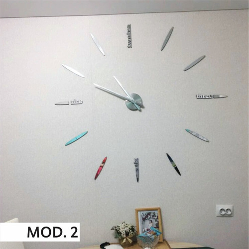 Reloj Gigante De Pared Realmente Grandes Efecto 3d. Pared