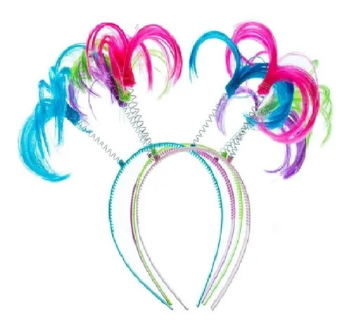 12 Diademas Pelo Loco Para Fiestas Batucada Eventos Colores