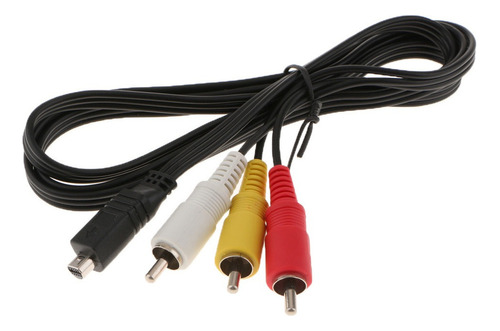 Cable De Video Av A / V Tv 3rca Para Sony Dcr-sr85 Dcr-sr85e