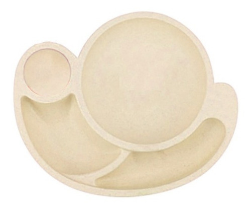 Set Plato Cubiertos Infantil Niños Bebés Caracol Degradable