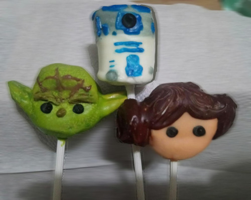 10paletas Starwars Bombón Decorado Chocolate Turin