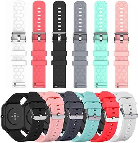 Correas De Repuesto Compatibles Con Amazfit 22m De Silicona 