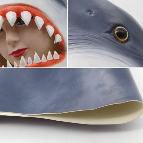 Máscara De Tiburón Máscara De Disfraz De Pez Novedad Fiesta