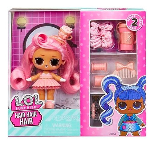 Lol Surprise Hair Hair Hair Dolls, Serie 2 Con 10 Sorpresas