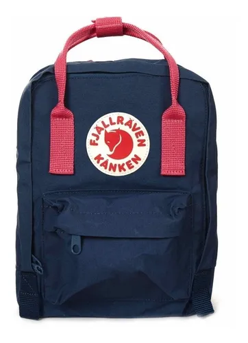 Kanken azul sale y rosa