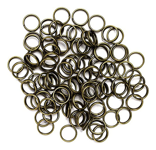 Cousin Diy 100pc 8mm Split Rings - Antique Gold